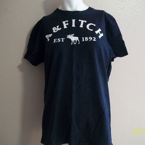 Navy A&F Muscle Fit Tee